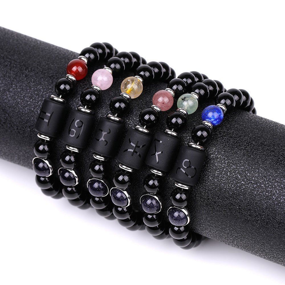 Men Twelve Constellations Fashion Bracelets