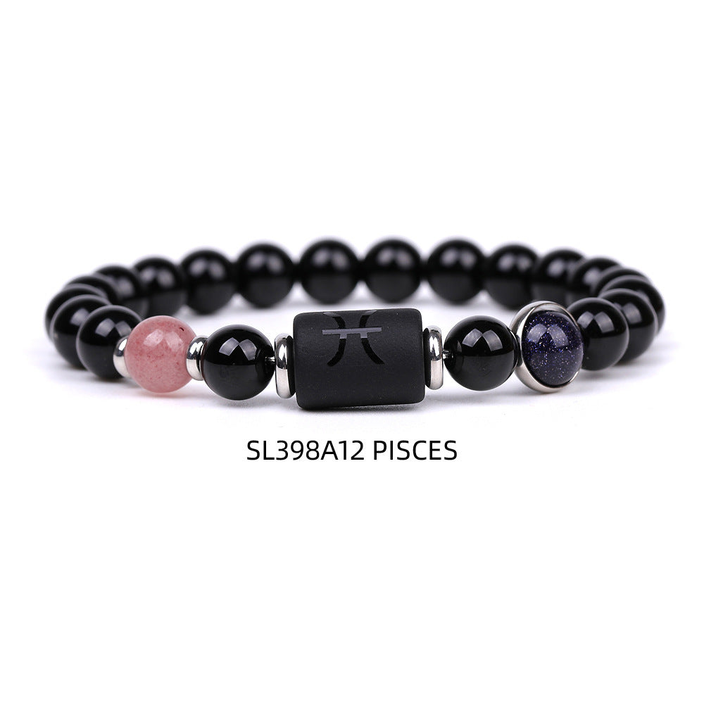 Men Twelve Constellations Fashion Bracelets