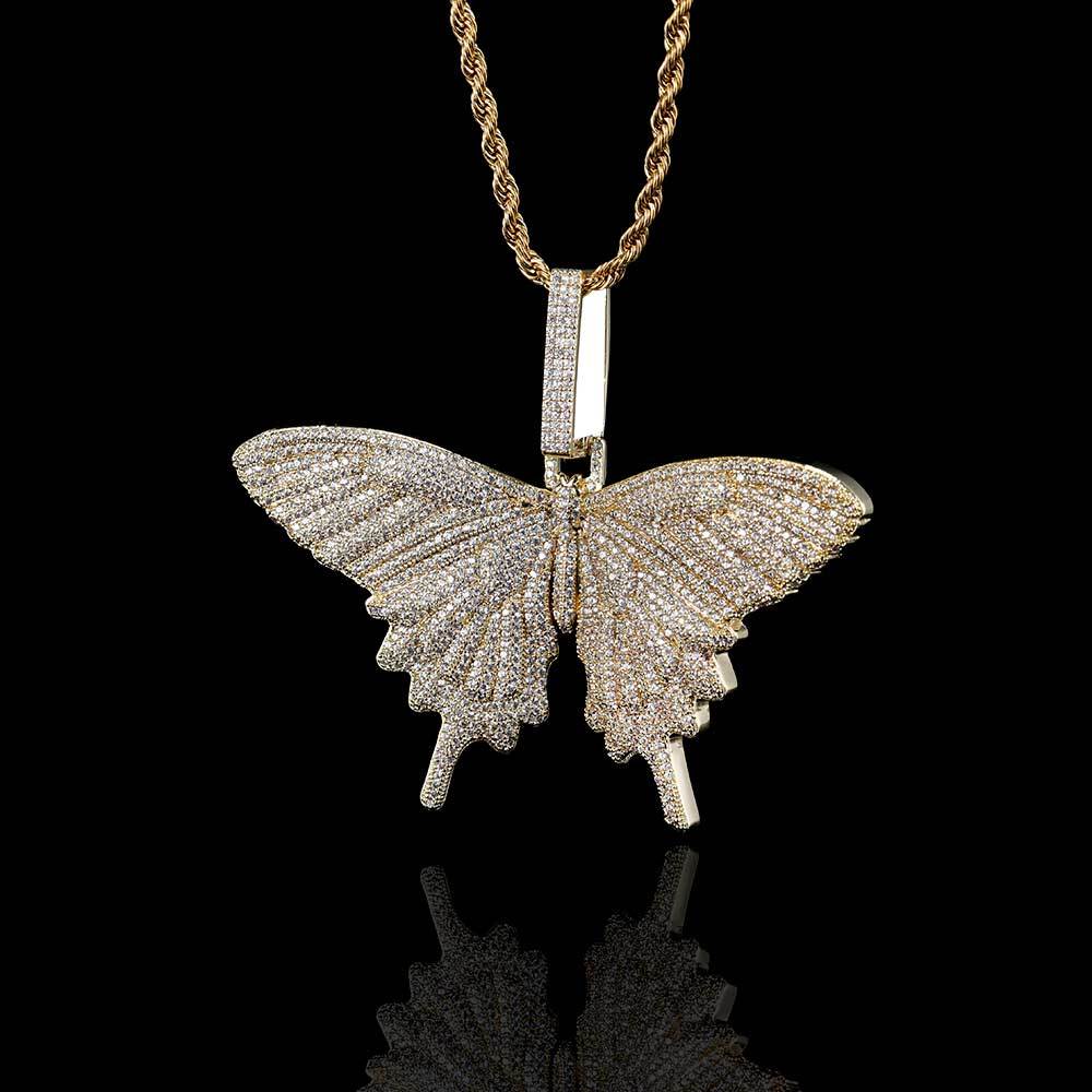 Large Butterfly Pendant Necklace
