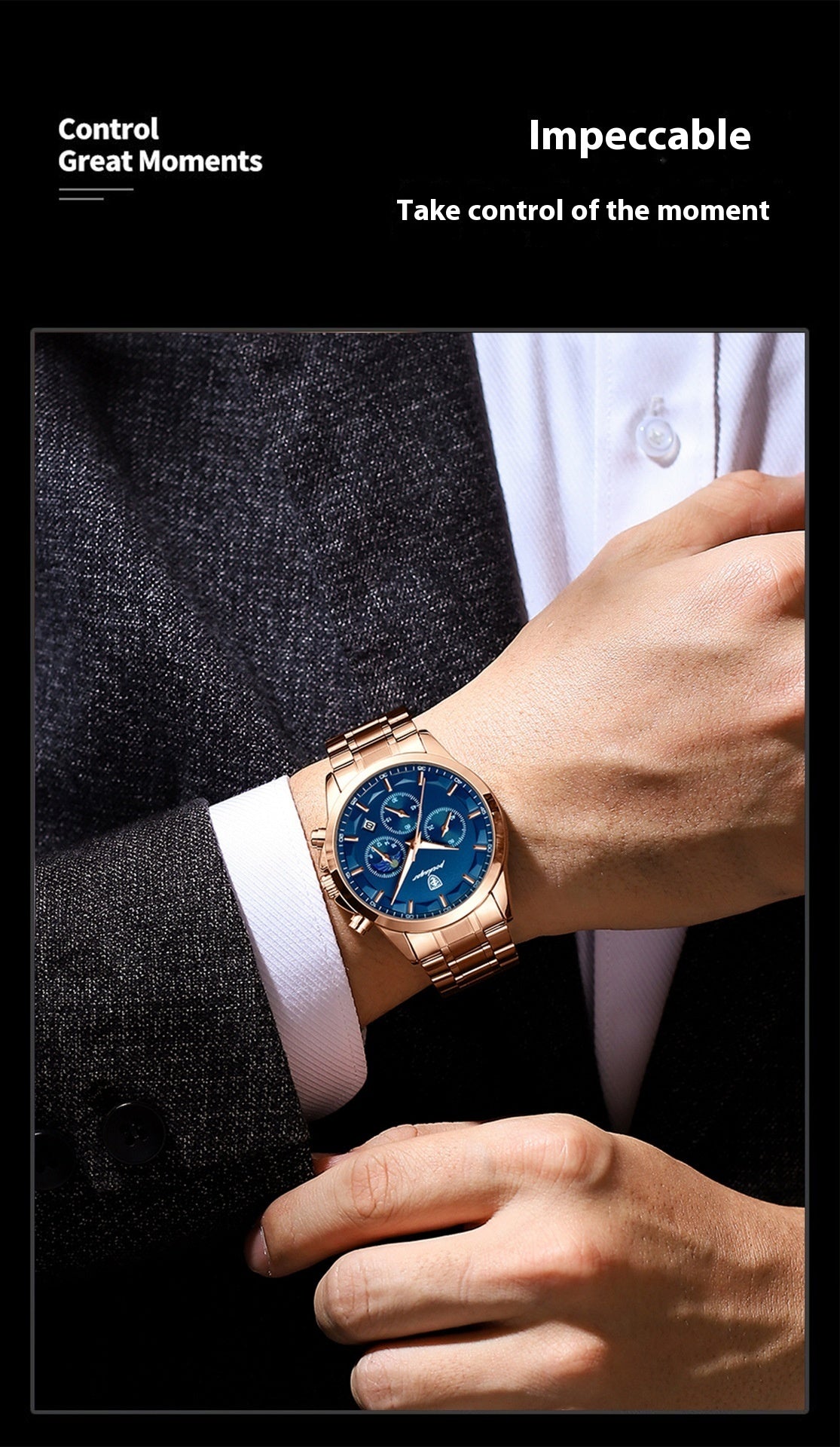 Men's Sports Waterproof Quartz Watch