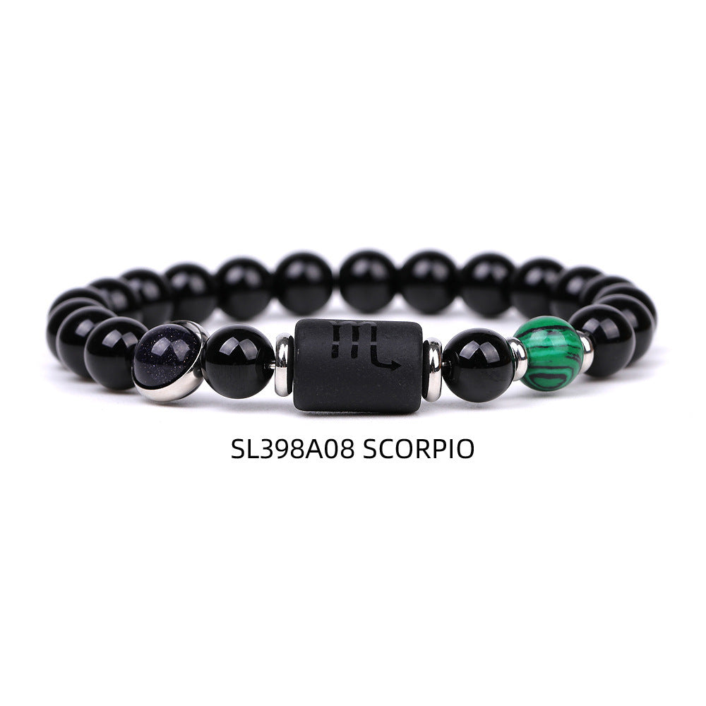 Men Twelve Constellations Fashion Bracelets