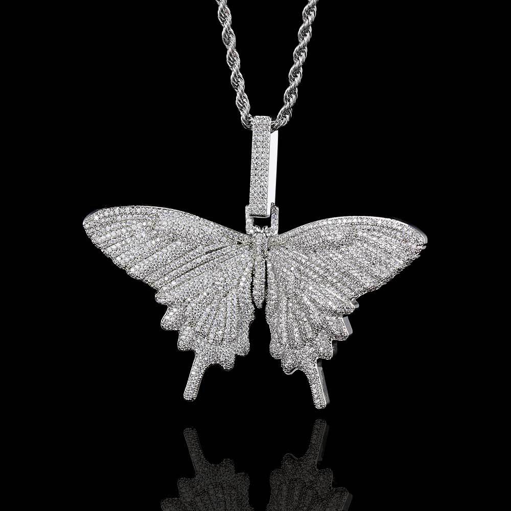 Large Butterfly Pendant Necklace