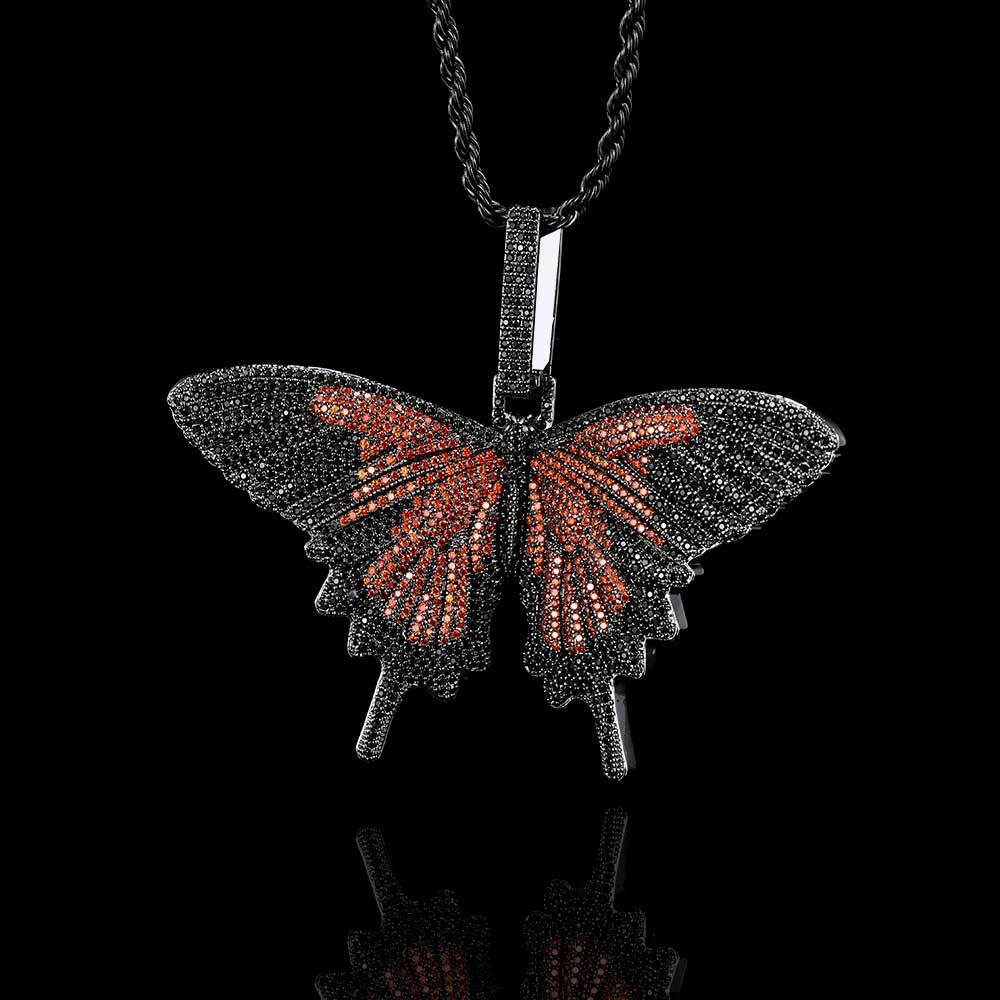 Large Butterfly Pendant Necklace