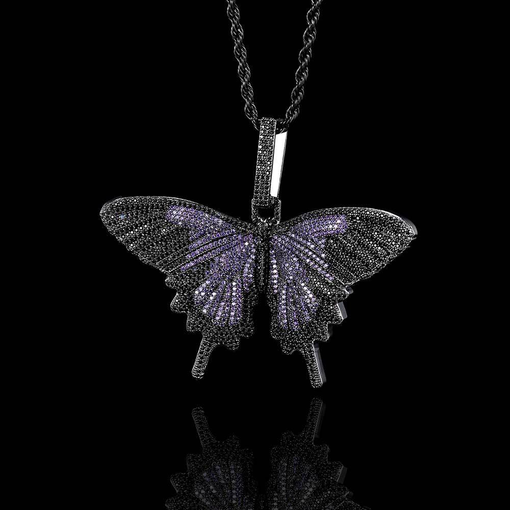 Large Butterfly Pendant Necklace