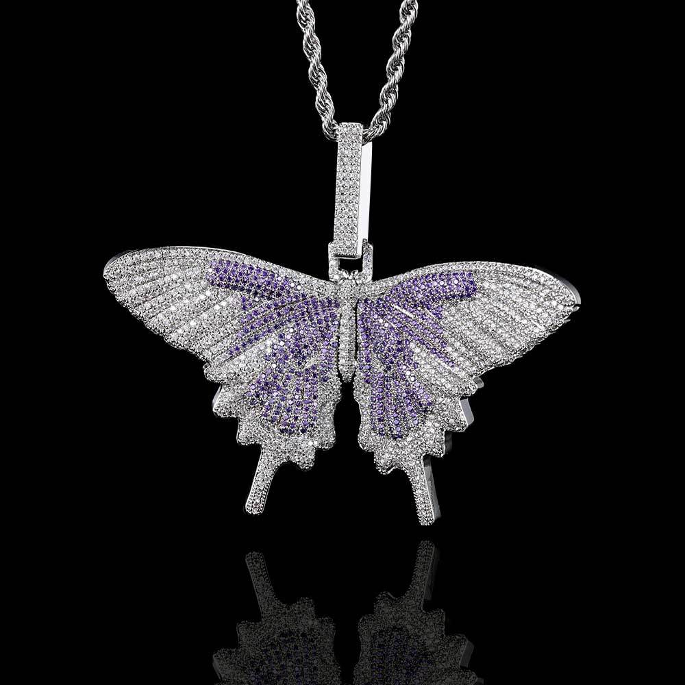 Large Butterfly Pendant Necklace