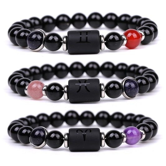 Men Twelve Constellations Fashion Bracelets