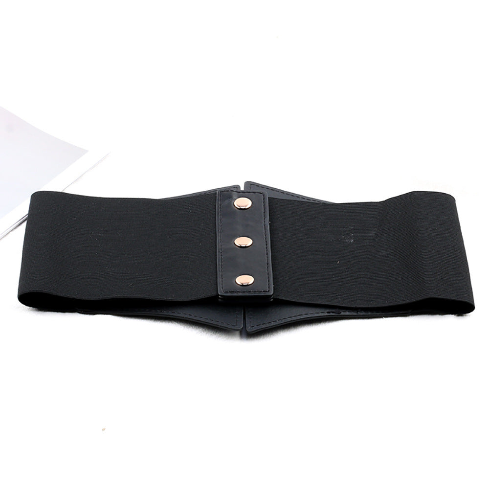 Wide Leather Decorative Belt