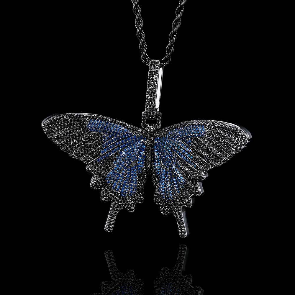 Large Butterfly Pendant Necklace